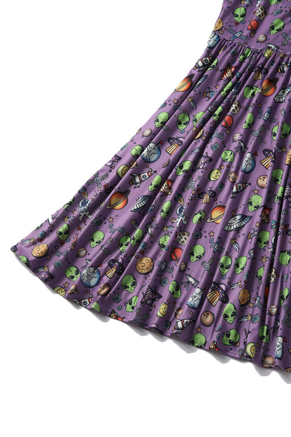 Billie Purple UFO & Alien Dress