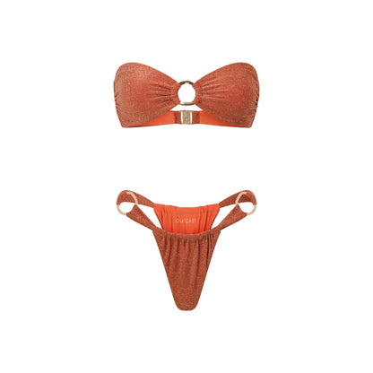 Denver Bikini Bottom Orange Shimmer