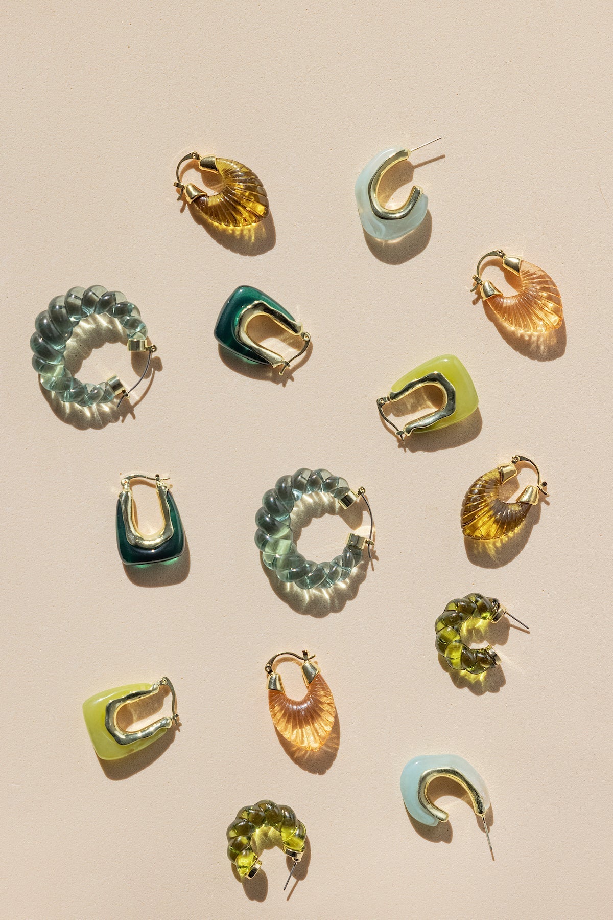 Pendientes Glossy Diana Lime
